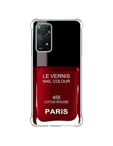 Xiaomi Redmi Note 11 Pro Case Nail polish Paris Lotus Red - Laetitia