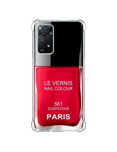 Coque Xiaomi Redmi Note 11 Pro Vernis Paris Suspicious Rouge - Laetitia