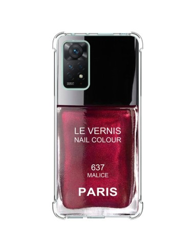 Xiaomi Redmi Note 11 Pro Case Nail polish Paris Malice Purple - Laetitia
