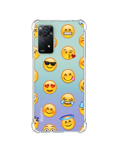 Coque Xiaomi Redmi Note 11 Pro Smiley Emoticone Emoji Transparente - Laetitia