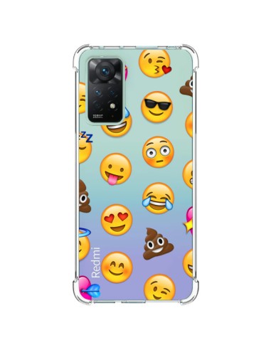 Coque Xiaomi Redmi Note 11 Pro Emoticone Emoji Transparente - Laetitia