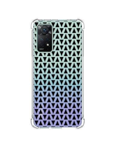 Coque Xiaomi Redmi Note 11 Pro Triangles Romi Azteque Noir Transparente - Laetitia