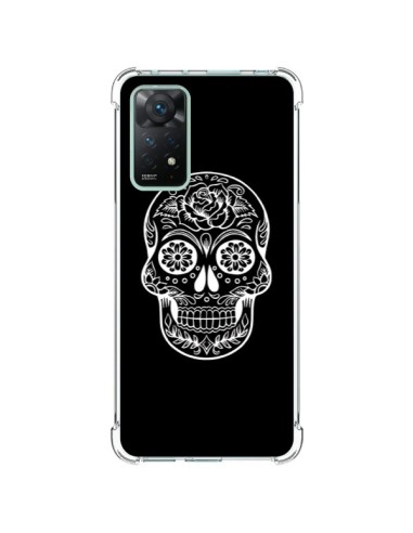 Coque Xiaomi Redmi Note 11 Pro Tête de Mort Mexicaine Blanche - Laetitia