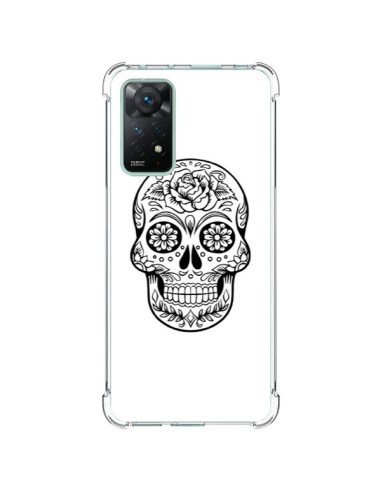 Coque Xiaomi Redmi Note 11 Pro Tête de Mort Mexicaine Noir - Laetitia