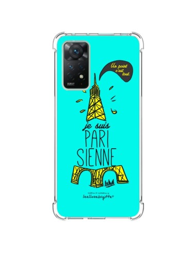 Coque Xiaomi Redmi Note 11 Pro Je suis Parisienne La Tour Eiffel Bleu - Leellouebrigitte