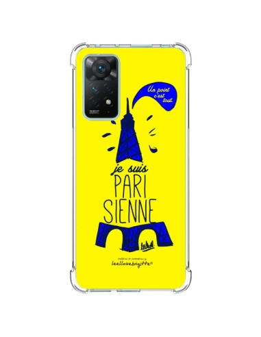 Cover Xiaomi Redmi Note 11 Pro Je suis Parisienne La Tour Eiffel Giallo - Leellouebrigitte