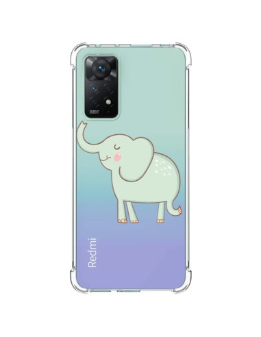 Cover Xiaomi Redmi Note 11 Pro Elefante Animale Cuore Amore  Trasparente - Petit Griffin