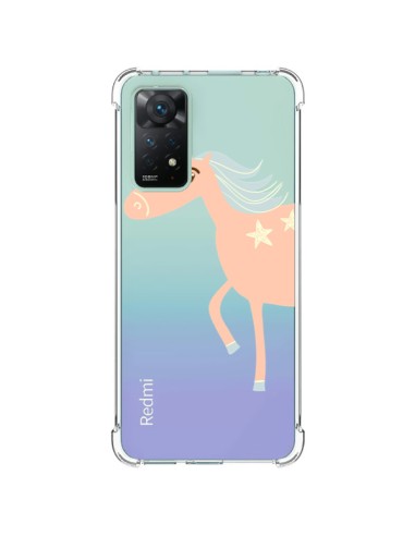Coque Xiaomi Redmi Note 11 Pro Licorne Unicorn Rose Transparente - Petit Griffin