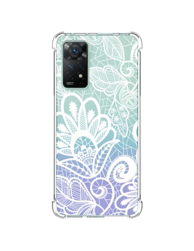 Coque Xiaomi Redmi Note 11 Pro Lace Fleur Flower Blanc Transparente - Petit Griffin
