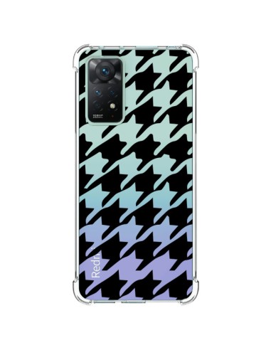 Coque Xiaomi Redmi Note 11 Pro Vichy Gros Carre noir Transparente - Petit Griffin