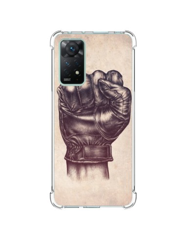 Coque Xiaomi Redmi Note 11 Pro Fight Poing Cuir - Lassana