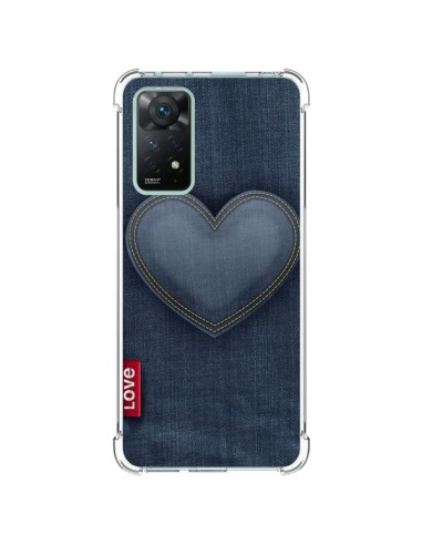 Coque Xiaomi Redmi Note 11 Pro Love Coeur en Jean - Lassana