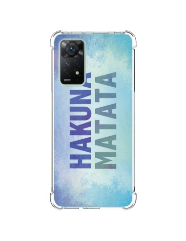 Coque Xiaomi Redmi Note 11 Pro Hakuna Matata Roi Lion Bleu - Mary Nesrala