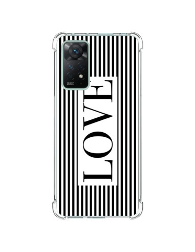 Coque Xiaomi Redmi Note 11 Pro Love Noir et Blanc - Mary Nesrala