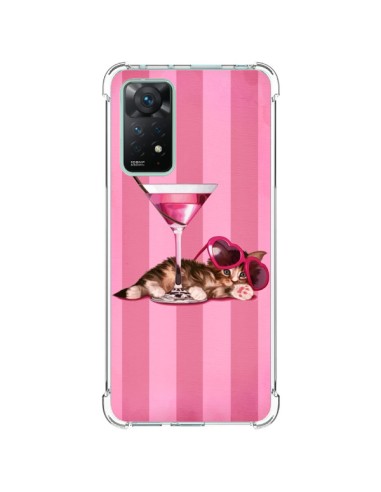 Coque Xiaomi Redmi Note 11 Pro Chaton Chat Kitten Cocktail Lunettes Coeur - Maryline Cazenave