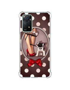 Coque Xiaomi Redmi Note 11 Pro Lady Jambes Chien Dog Pois Noeud papillon - Maryline Cazenave