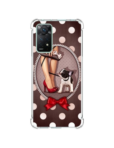 Coque Xiaomi Redmi Note 11 Pro Lady Jambes Chien Dog Pois Noeud papillon - Maryline Cazenave