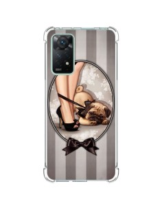 Cover Xiaomi Redmi Note 11 Pro Lady Nero Papillon Cane Luxe - Maryline Cazenave
