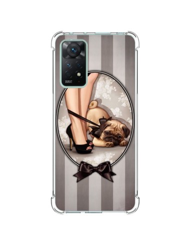 Coque Xiaomi Redmi Note 11 Pro Lady Noir Noeud Papillon Chien Dog Luxe - Maryline Cazenave