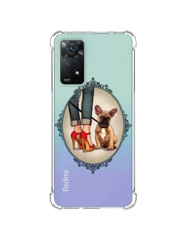 Cover Xiaomi Redmi Note 11 Pro Lady Jambes Cane Bulldog Dog Trasparente - Maryline Cazenave