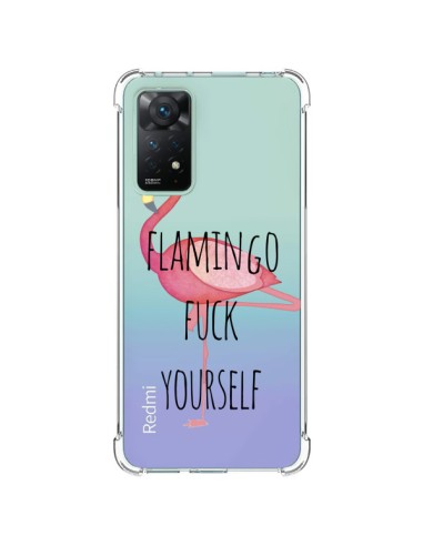 Coque Xiaomi Redmi Note 11 Pro Flamingo Fuck Transparente - Maryline Cazenave