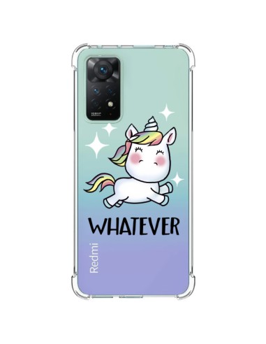 Coque Xiaomi Redmi Note 11 Pro Licorne Whatever Transparente - Maryline Cazenave