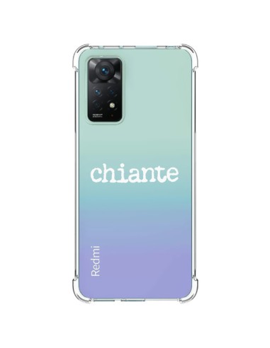 Coque Xiaomi Redmi Note 11 Pro Chiante Blanc Transparente - Maryline Cazenave