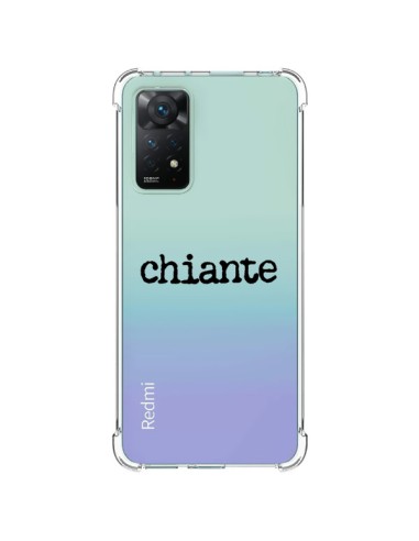 Cover Xiaomi Redmi Note 11 Pro Chiante Nero Trasparente - Maryline Cazenave