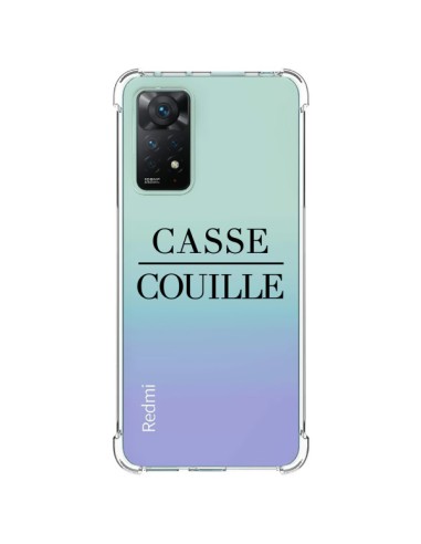 Coque Xiaomi Redmi Note 11 Pro Casse Couille Transparente - Maryline Cazenave