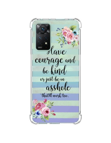 Xiaomi Redmi Note 11 Pro Case Courage, Kind, Asshole Clear - Maryline Cazenave