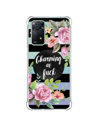 Cover Xiaomi Redmi Note 11 Pro Charming as Fuck Fioris Trasparente - Maryline Cazenave