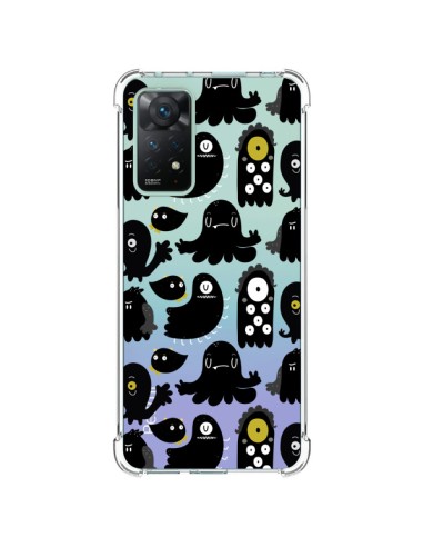 Coque Xiaomi Redmi Note 11 Pro Monsters Monstres Pattern Transparente - Maria Jose Da Luz