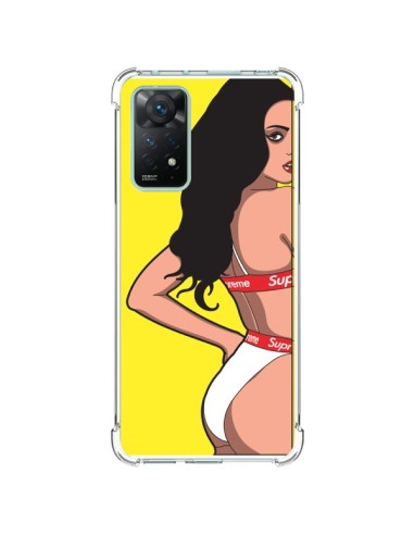 Coque Xiaomi Redmi Note 11 Pro Pop Art Femme Jaune - Mikadololo