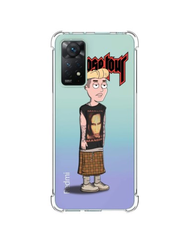 Coque Xiaomi Redmi Note 11 Pro Bieber Marilyn Manson Fan Transparente - Mikadololo