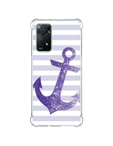 Coque Xiaomi Redmi Note 11 Pro Ancre Violet Navire - Monica Martinez