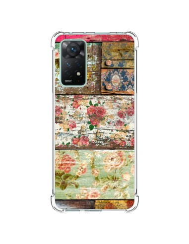 Cover Xiaomi Redmi Note 11 Pro Lady Rococo Legno Fiori - Maximilian San