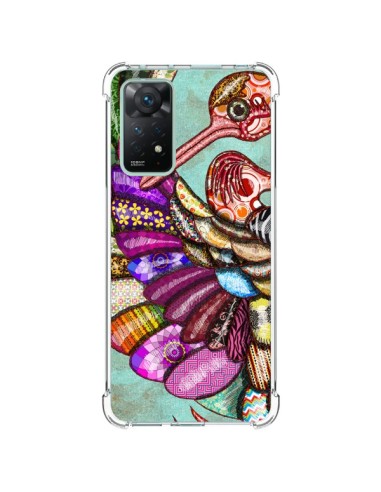 Xiaomi Redmi Note 11 Pro Case Peacock Multicolor Bird - Maximilian San