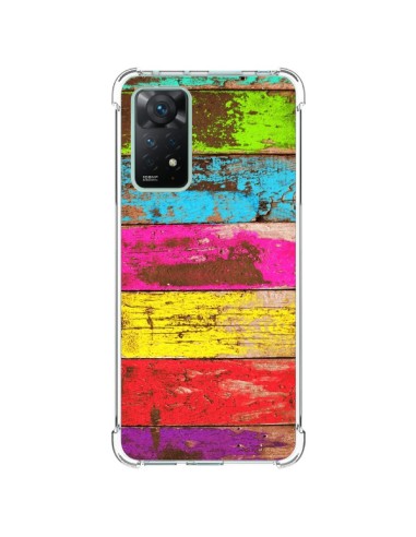 Coque Xiaomi Redmi Note 11 Pro Bois Coloré Vintage - Maximilian San