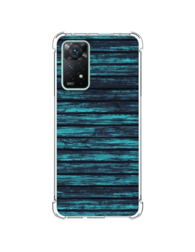 Coque Xiaomi Redmi Note 11 Pro Blue Moon Wood Bois - Maximilian San