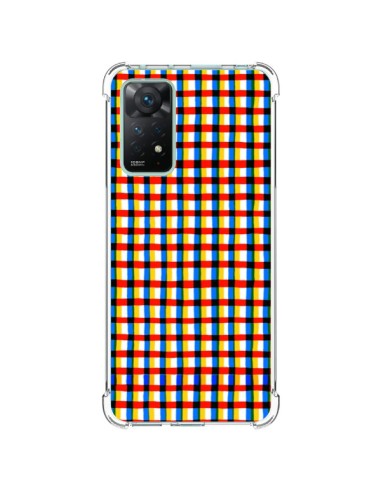 Coque Xiaomi Redmi Note 11 Pro Crossed Eyes Lines Red - Ninola Design