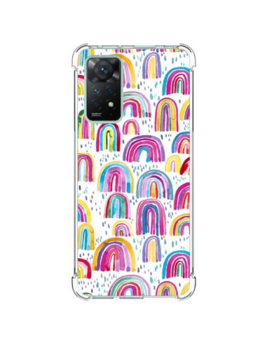 Coque Xiaomi Redmi Note 11 Pro Cute Watercolor Rainbows - Ninola Design