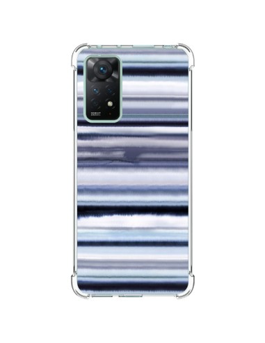 Coque Xiaomi Redmi Note 11 Pro Degrade Stripes Watercolor Navy - Ninola Design