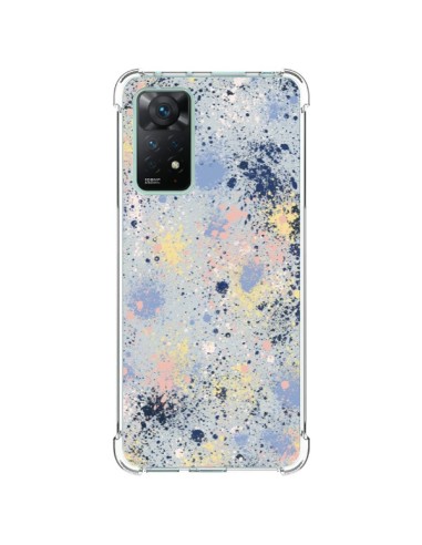 Coque Xiaomi Redmi Note 11 Pro Gradient Watercolor Lines Blue - Ninola Design