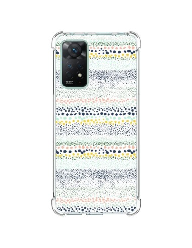 Coque Xiaomi Redmi Note 11 Pro Little Textured Dots Green - Ninola Design