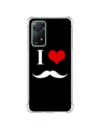 Xiaomi Redmi Note 11 Pro Case I Love Moustache - Nico