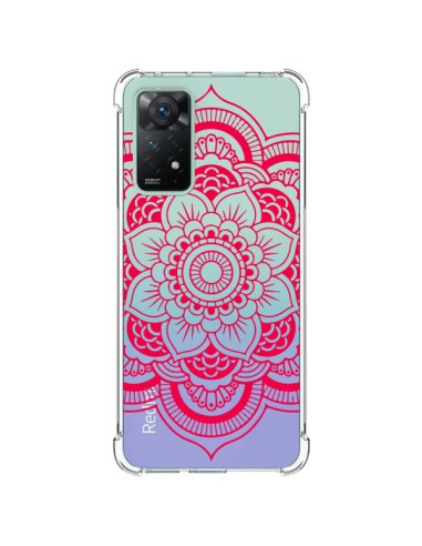 Coque Xiaomi Redmi Note 11 Pro Mandala Rose Fushia Azteque Transparente - Nico