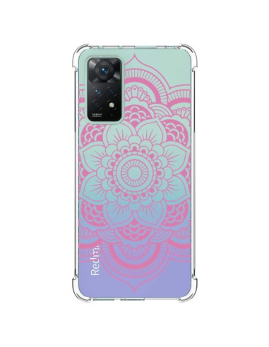 Coque Xiaomi Redmi Note 11 Pro Mandala Rose Clair Azteque Transparente - Nico