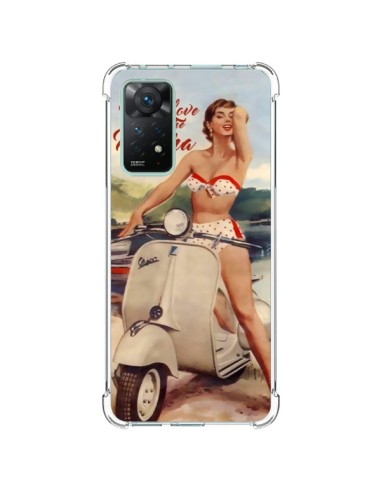 Coque Xiaomi Redmi Note 11 Pro Pin Up With Love From the Riviera Vespa Vintage - Nico