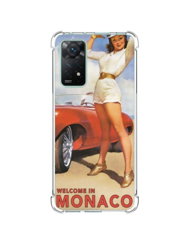 Coque Xiaomi Redmi Note 11 Pro Welcome to Monaco Vintage Pin Up - Nico