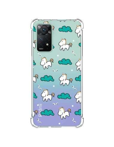 Cover Xiaomi Redmi Note 11 Pro Unicorno e Nuvole Trasparente - Nico